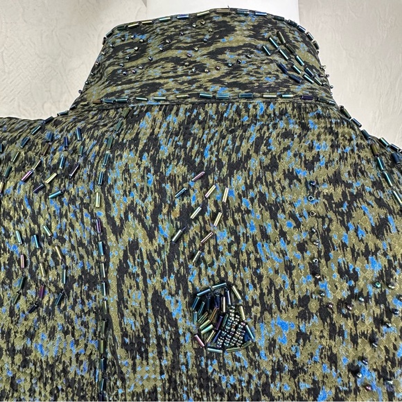 Lillie Rubin Exclusive Silk Vintage Beaded Blouse - Picture 8 of 16